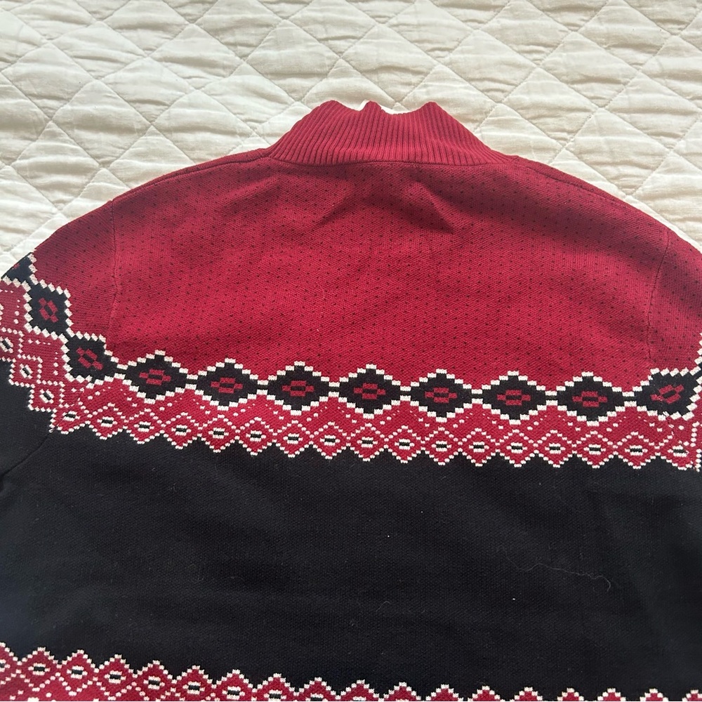 Alp N Rock Black and Red Cowl Neck Sweater - Picture 13 of 14